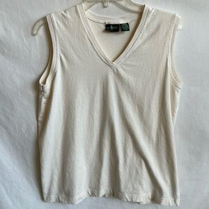 Hunt Club cream tank top, size L (12–14)